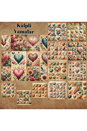 Kalpli Yamalar Vintage 12 Adet Scrapbook Bullet Journal Mat Planlayıcı Sticker Etiket Seti