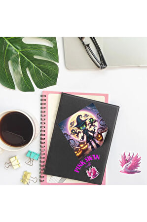 Anime Tarzı Halloween Çocukları 12 Adet Scrapbook Bullet Journal Mat Planlayıcı Sticker Etiket Seti