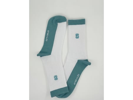 Stocalze 6’lı Unisex Pamuklu Beyaz ve Renkli Detaylı Tenis Çorabı. 