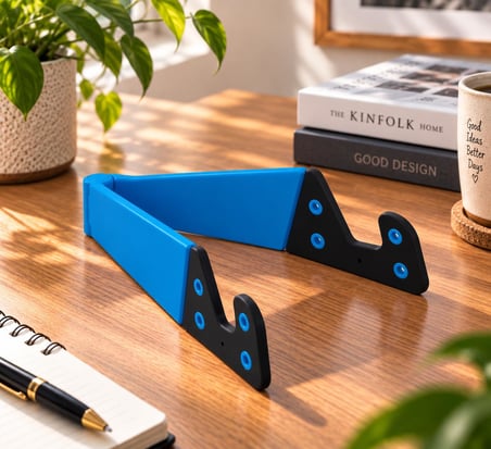 Telefon Tablet Standı V Model Mavi – Ayarlanabilir