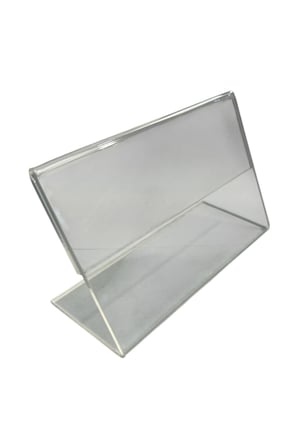 Pleksi Etiketlik 9x15 cm - Şeffaf Masaüstü Föylük / Fiyatlık 3mm.