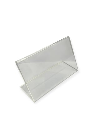 Pleksi Etiketlik 9x15 cm - Şeffaf Masaüstü Föylük / Fiyatlık 3mm.