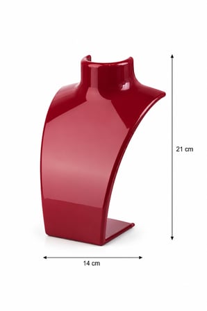 Kolye Standı Akrilik Kırmızı 14x21 cm