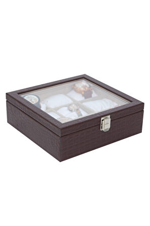 Saat Kutusu 9'lu Kroko Kahve