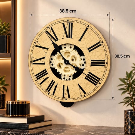Çarklı Duvar Saati Hy-g069a