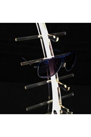 Gözlük Standı Pleksi Yelken Model Beyaz