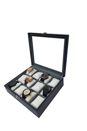 Saat Kutusu 12'li Lacivert Kroko