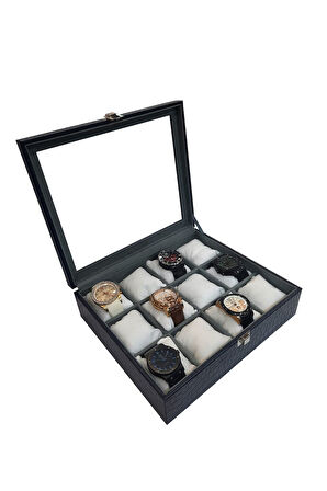 Saat Kutusu 12'li Lacivert Kroko