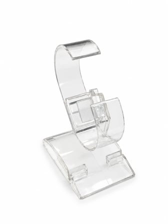Saat Standı 50'li – Tekli Plastik Saat Yerleştirme Standı 7x10 cm