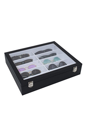 Gözlük Kutusu 10'lu Siyah Içi Beyaz
