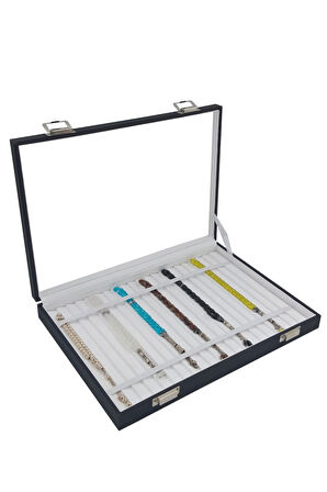 Tesbih Kutusu Lastikli Camsız Siyah