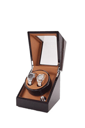 Otomatik Saat Kurma Kutusu 2+0 Kahve&taba