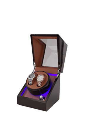 Otomatik Saat Kurma Kutusu 2+0 Kahve&taba