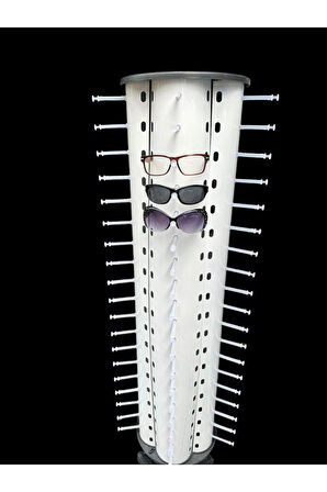 Gözlük Standı 95'li Metal Ayaklı Dönerli Model