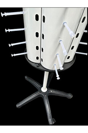 Gözlük Standı 95'li Metal Ayaklı Dönerli Model