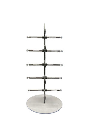 Gözlük Standı Masaüstü 5 li Gözlük Organizeri Antrasit Gri