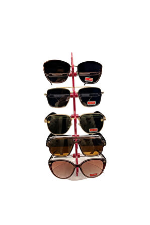 Gözlük Standı Yelken Model, 5 Gözlük Kapasiteli Standı Fuşya