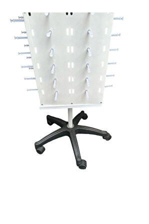 Gözlük Standı 140&#39;lı Metal Kare Ayaklı Dönerli Model