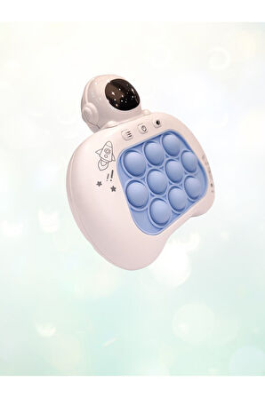 Elektronik Popit, Quick Push Konsol Uçan Astronot Model Mavi