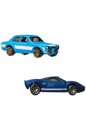 Hot Wheels 2'Li Fast & Furious Hızlı Ve Öfkeli Özel Seri Ford Serisi Uzun Kartonet Oyuncak Araba Mod