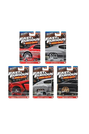 Hot Wheels Hotwheels Hnr88 5 Li̇ Set 2024 Fast&Furi̇ous(Domi̇ni̇c Toretto) Uzun Kart