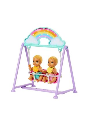 Barbie Skipper İkiz Bebekler Bakımı Oyun Seti, Ikiz Bebek Odası Oyun Seti Ve Aksesuarlar Hxm99