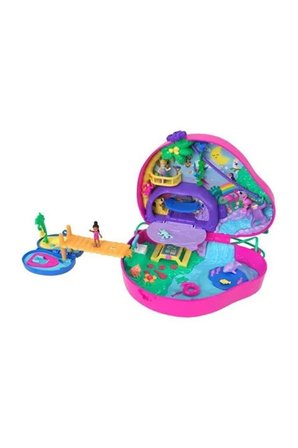 Polly Pocket Tembel Hayvan Ailesi 2'Si 1 Arada Kompakt Çanta | Hrd40