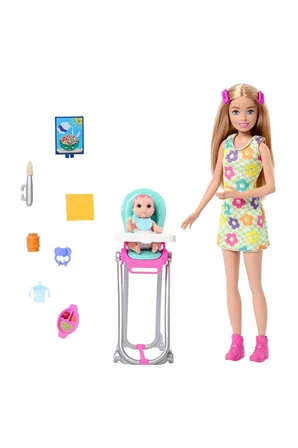 Barbie Bebek Bakıcısı Bebeği Ve Aksesuarları Oyun Setleri Fhy97-Htk35