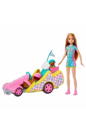 Barbie Stacie Go-Kart Yapıyor Oyun Seti Hrm08