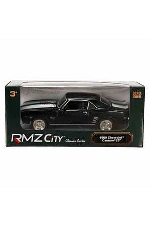 Rmz City 1:32 Alman Klasikleri Serisi Die Cast Çek Bırak Model Araba - Siyah 1969 Chevrolet Camaro