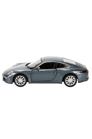 Rmz City 1:32 Avrupa Serisi Die Cast Çek Bırak Model Araba - Koyu Gri Porsche 911 Carrera S