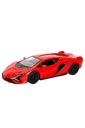 Rmz City 1:32 Lamborghini Serisi Die Cast Çek Bırak Model Araba - Kırmızı Lamborghini Sian Fkp