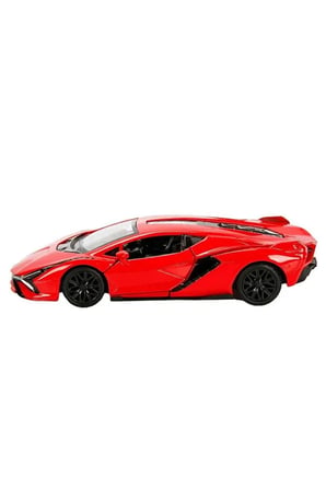 Rmz City 1:32 Lamborghini Serisi Die Cast Çek Bırak Model Araba - Kırmızı Lamborghini Sian Fkp
