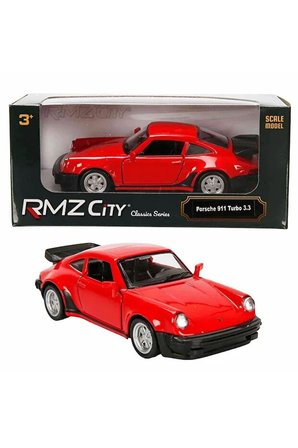 Rmz City 1:32 Alman Klasikleri Serisi Die Cast Çek Bırak Model Araba - Kırmızı Porsche 911 Turb