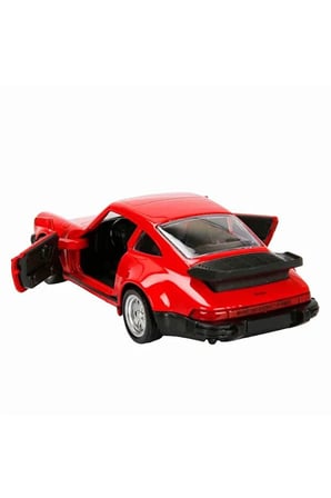 Rmz City 1:32 Alman Klasikleri Serisi Die Cast Çek Bırak Model Araba - Kırmızı Porsche 911 Turb