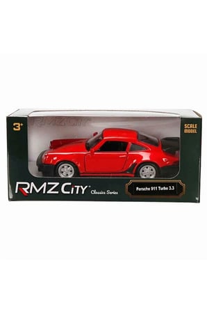 Rmz City 1:32 Alman Klasikleri Serisi Die Cast Çek Bırak Model Araba - Kırmızı Porsche 911 Turb