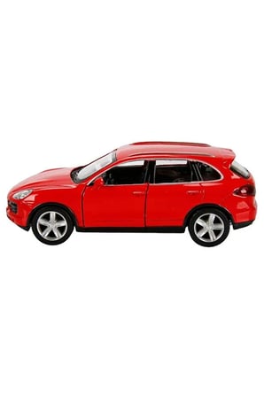 Rmz City 1:32 Jeep Serisi Die Cast Çek Bırak Model Araba - Kırmızı Porsche Cayenne Turbo