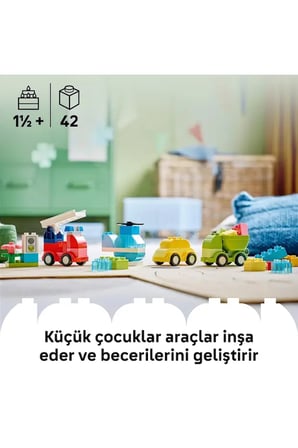 Lego ® Duplo® İlk Yaratıcı Araçlar 10474 - 1.5+ Yaratıcı Oyuncak Yapım Seti (42 Parça)