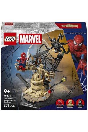 Lego ® ǀ Marvel Efsanevi Savaş: Örümcek Adam Vs. Kum Adam 76334 - 9+ Oyuncak Yapım Seti (201 Parça)
