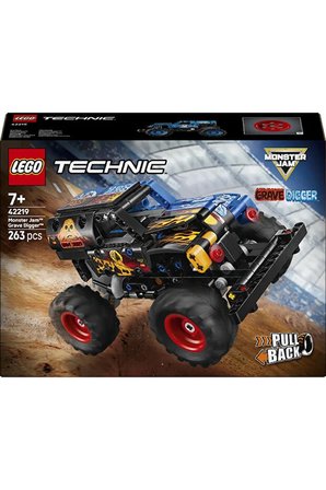 Lego ® Technic Monster Jam™ Grave Digger™ Ateş Ve Buz 42219 – 7+ Oyuncak Yapım Seti (263 Parça)