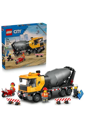 Lego ® City Beton Mikseri 60478 - 7+ Yaratıcı Oyuncak Yapım Seti (371 Parça)