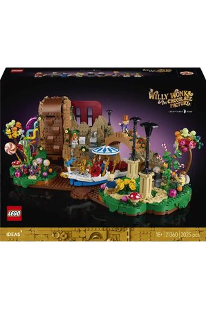 Lego ® Ideas Willy Wonka Ve Çikolata Fabrikası 21360 - Yetişkinler Için Klasik Film Seti (2025 Parça