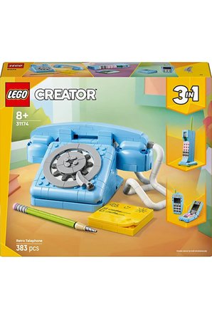 Lego ® Creator 3'Ü 1 Arada Retro Telefon 31174 - 8+ Çocuklar Için Yaratıcı Oyuncak Yapım Seti (383P)