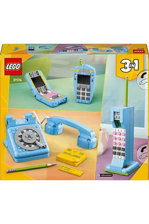 Lego ® Creator 3'Ü 1 Arada Retro Telefon 31174 - 8+ Çocuklar Için Yaratıcı Oyuncak Yapım Seti (383P)