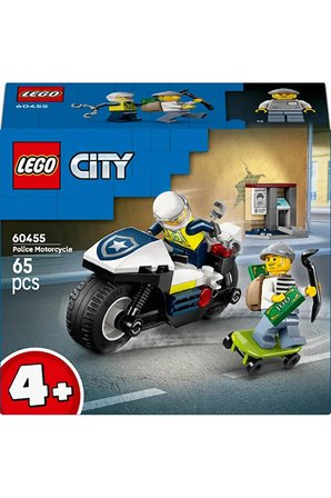Lego ® City Polis Motosikleti Takibi 60455 - 4+ Çocuklar Için Yaratıcı Oyuncak Yapım Seti (65P)