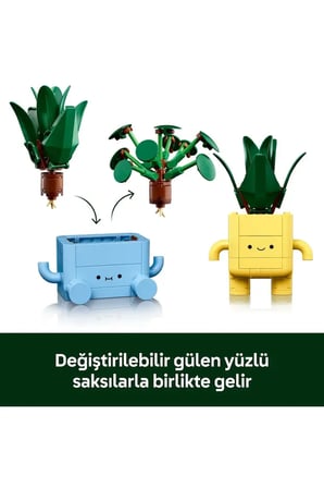 Lego ® Botanicals Mutlu Bitkiler 10349 - 9+ Çocuklar Için Dekoratif Çiçek Yapım Seti (217P)