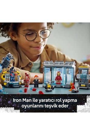 Lego ® ǀ Marvel Iron Man’In Laboratuvarı: Zırh Salonu 76315 - 8+ Yaratıcı Oyuncak Yapım Seti (384P)
