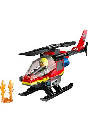 Lego ® City İtfaiye Kurtarma Helikopteri 60411 - 5+ Çocuklar Için Yaratıcı Oyuncak Yapım Seti (85 P)