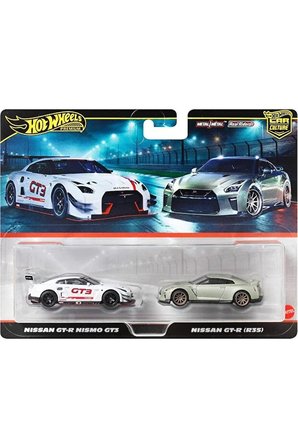 Hot Wheels Premium 2'Li Paket 2025 Mix 4 -Nissan Gt-R Nismo Gt3 & Nissan Gt-R