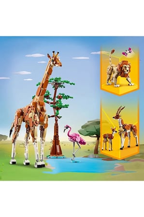 Lego ® Creator 3’Ü 1 Arada Vahşi Safari Hayvanları 31150 - 9+ Yaratıcı Oyuncak Yapım Seti (780 Parça